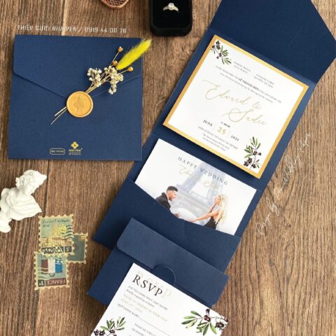 THIỆP CƯỚI PHƯƠNG TÂY - SANG TRỌNG - GẬP 4